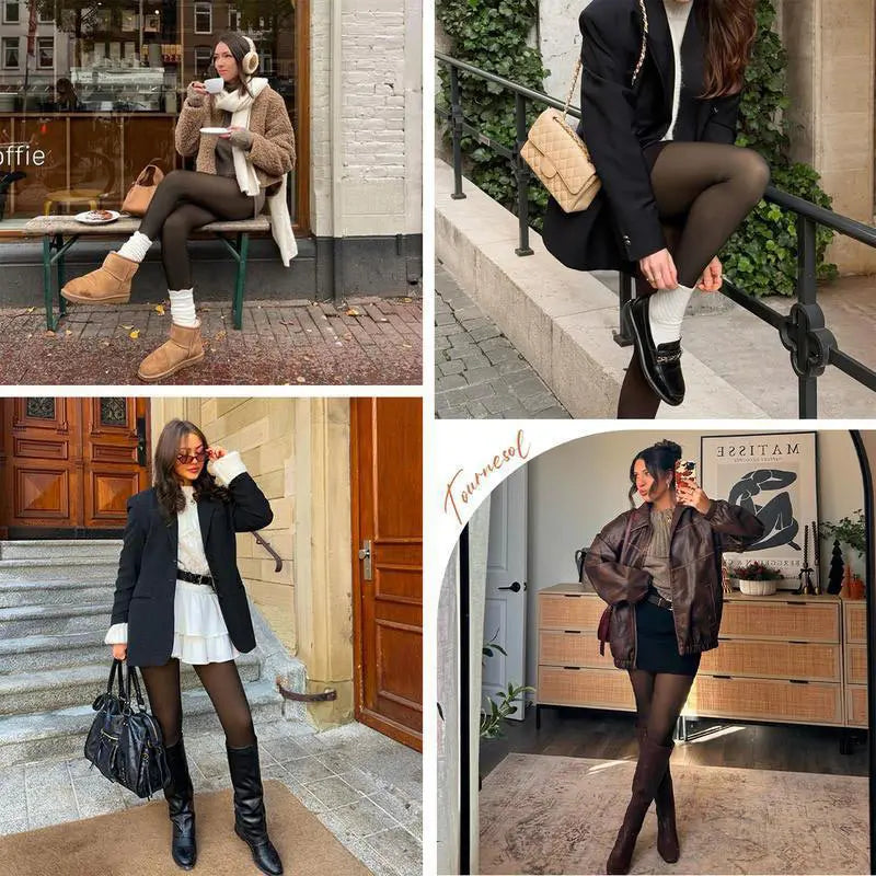 Trending Warm Semi Transparent Thermal Stockings